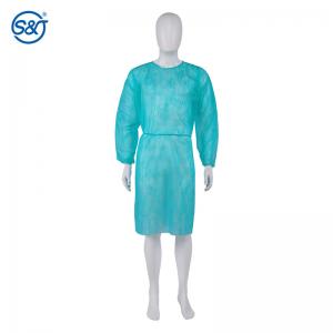 China Wholesale Medical Disposable Lab Coats SMS Non Woven PP Stretchable Surgical Lab Gown Hospital Uniform factory