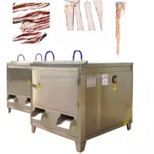 China Stainless Steel Duck Intestine Cutting Washing Machine/Poultry Pork Small Intestine Chicken Cutter Machine factory
