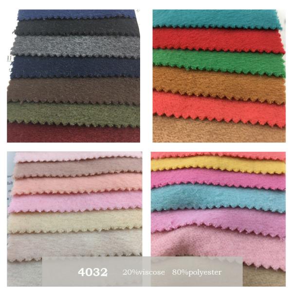 Customization White Polyester Tweed Wool Fabric 57 inch Double Sided