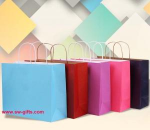 China Multicolor Recyclable Kraft Paper Luxury Party Gifts Bag With Handles Cheap Bag Paper Bag factory