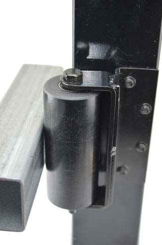 12" 6 Inch Side Nylon Plastic Guide Rollers With Bracket For Sliding Rolling Gate Hardware