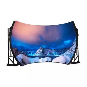 P2mm Cave Shape Flexible LED Display Screen High Refresh