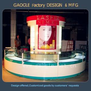 China hot selling luxury acrylic cosmetic counter display for mall  display factory