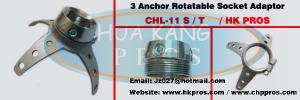 China 3 Anchor Rotatable Socket Adaptor with Pyramid Receiver factory