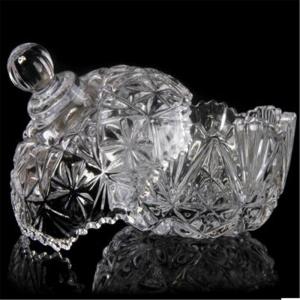 China glass bowl with color packaging box glass candy bowl factory