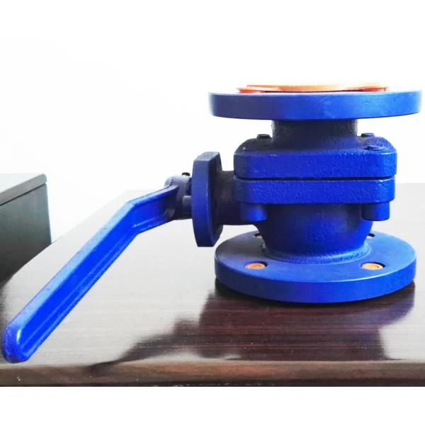 ANSI PTFE flange end cast iron ball valve