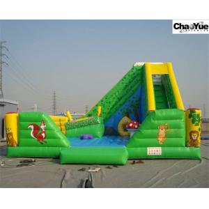 China Green forest with animas inflatable slide combo (CYFC-05) factory