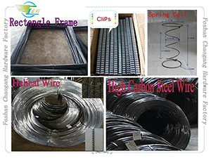 Carbon Steel Z Spring Mattress Hardware Corner Edge Guards For Frame Support