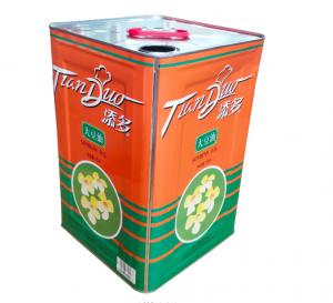 China 15L Soybean Oil Can Orange Printing Tinplate Sheet For Cooking Oil Packing factory