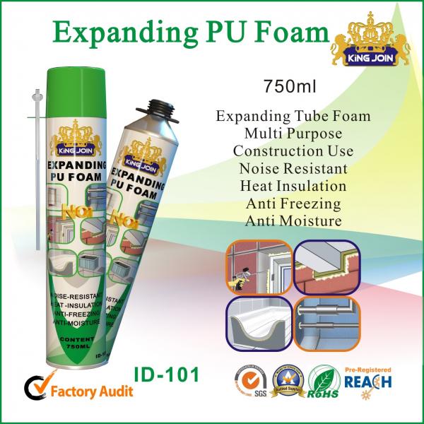 China Expanding Tube Pu Foam Spray 750ml For Window And Door Wood Strength factory