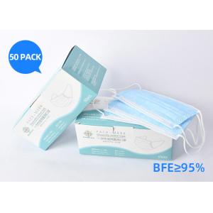 Non Woven Three Layer Protective Disposable Earloop Face Mask Against Viruses