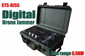 China 5000M GSM GPS RC Drone Jammer , Drone Signal Scrambler Low Battery Alarm Function on sale