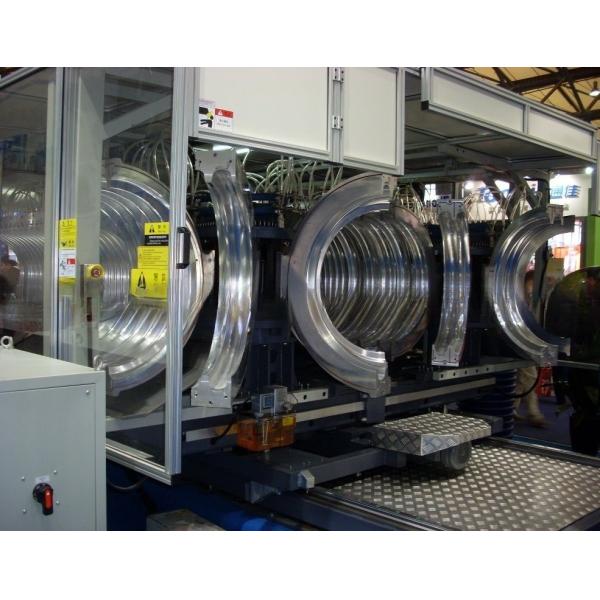 Customizable HDPE Double Wall Corrugated Pipe Extrusion Machine For Different Pipe Shapes