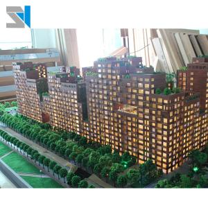 Scale physical model with led lighting for property project marketing and
