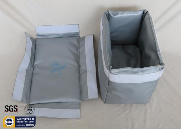 China Insulation Jacket 250℃ Grey Fiberglass Fabric Removable Blanket factory