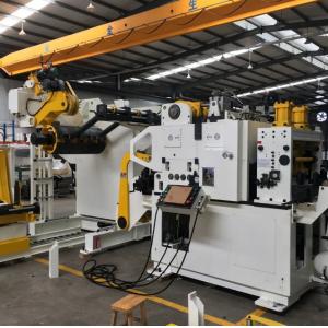 China 1200mm NC Servo Roll Feeder LPG Decoiler With Straightener on sale