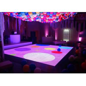 China Portable 3D Interactive LED Dance Floor Rental Disco Lighted Floor Panels on sale