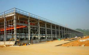 China Heavy Duty Prefabricated Steel Structure Workshop With Overhead Crane factory