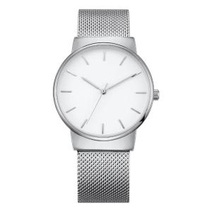 China Clear Luxury Custom Logo Watches Men Wrist , Waterproof Mesh Strap Watch Man on sale