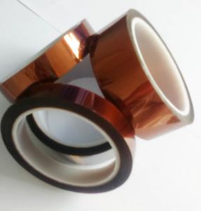 China Amber Color Kapton Polyimide Tape Class H Insulation Feature For Electrical Coils factory