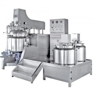 China 4200 R/Min High Speed Sterilization Two-way Stirring Emulsifier Machine Stainless Steel Cosmetic Emulsifying Pot factory