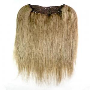 China 18 20 22 24 Qingdao Factory Light Color Halo Flip In Hair Extension With Fish Line Human Hair factory