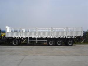 China Three Axle Fence Cargo Trailer Tri Axles Livestock Sidewall Semi Trailer Truck factory