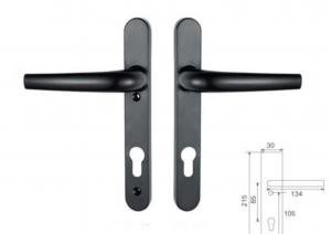 China Sturdy Cylinder Exterior Door Entry Handle With Lever Entry Door Lock Handle Set factory