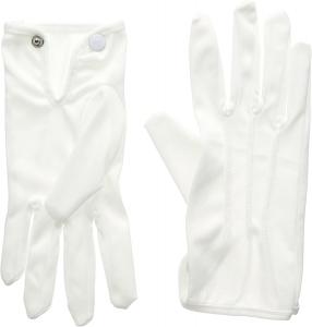 China Police Costume White Leather Parade Gloves Breathable OEM factory