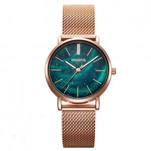 China 32mm Lady Fashion Watch Stainless Steel Milanese Band Wrist Watch for Women on sale
