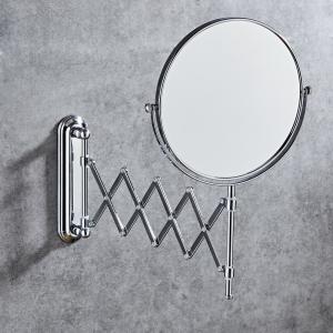 China 6 INCH wall mounted folding makeup mirror Rotating with Bathroom folding mirror factory