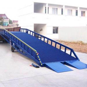 China 8 Ton Capacity Forklift Truck Accessories , Hydraulic Mobile Dock Yard Ramp For Forklift on sale