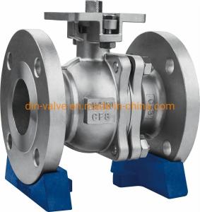 China ANSI CLASS 150-900 Straight Through Type Flange End Ball Valves with High Mount Pad factory
