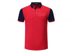 China Cotton Jersey Polo Shirts Arm With Contrast Tilt As Core Polo / Summer Clothing factory