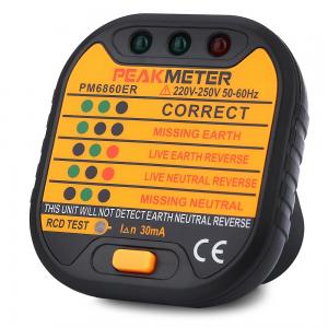 China 110 / 230V Electric Socket Tester Automatic Electricity Diagnostic Detector factory