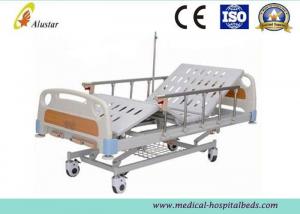 China Adjustable Aluminum Alloy Handrail 3-Position Manual Medical Hospital Nursing Bed (ALS-M324) factory