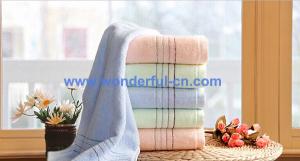 China High quality 100% cotton dobby striped cotton towel wholesale factory