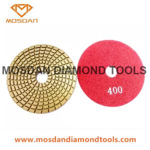 China Spiral Wet flexible Wet Diamond Polishing Pads for Marble and Granite factory