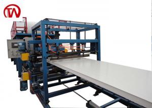 China EPS Rock wool Sandwich Panel Roll Forming Machine PLC Control 50-150mm Thickness factory