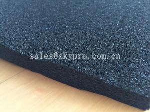China EPDM foam rubber sheet black color , open cell rubber sheet for insulation on sale