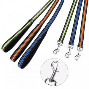 China Supplier Innovative Products Durable Pet Designer Dog Collar and Leash Set Personalized Dog Collar With Reflective Strip factory