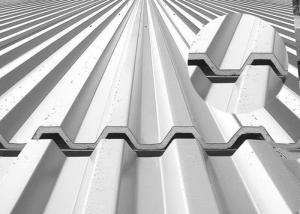 China 0.5 Mm Aluminum Sheet Metal Roofing , Antirust Corrugated Aluminum Sheet  on sale