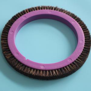 China Artos Stenter Machine Parts Brush Wheel Plastic Body Bristle Pig Hair 145mm Inner Dia factory