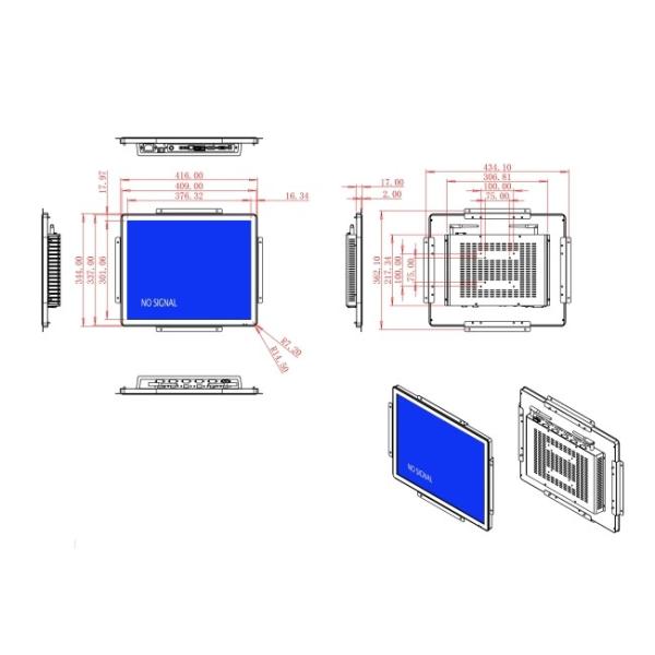 19-Inch Durable Display Module for Command Centers, Retail Interfaces, Smart City Dashboards, and Logistics Terminals