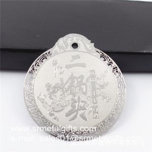 China Silver engraved hollow out metal bookmarks by etching process, etched steel bookmarks factory