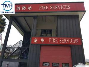 China H Section Steel Color Steel Sheet Light Steel Structure Building For Fire Station factory