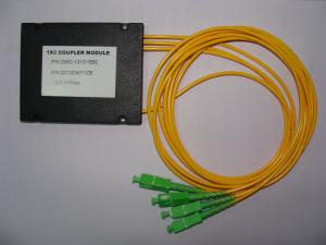 China PC, UPC, APC Polishing 1-3 FBT Fiber Optic Splitter Available with FC, SC, ST, LC and MU Adapters on sale
