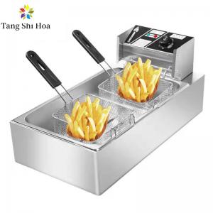 China 6L+6L Commercial Electric Deep Fryer Electric Deep Fat Fryer With Thermostat Controller on sale