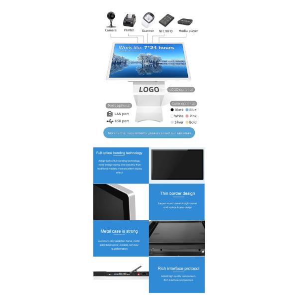 43 Inch Touch Screen Kiosk , Interactive Table Kiosk Floor Standing For Information Query