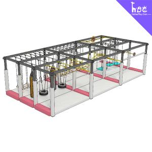 China Customizable Ninja Course Obstacle Equipment for Indoor Playgrounds factory